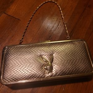 Playboy gold clutch